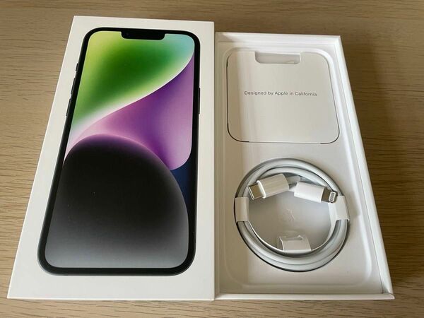 iphone14付属　USB Cライトニングケーブル　新品、未使用。Apple刻印あり正規品。外箱、シムピン、シール有り。　