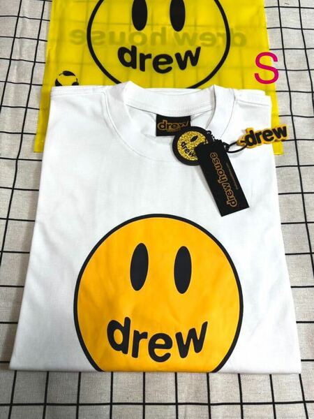 Drew House トリューハウス 半袖Tシャツ JustinBieber Sサイズ　ホワイト