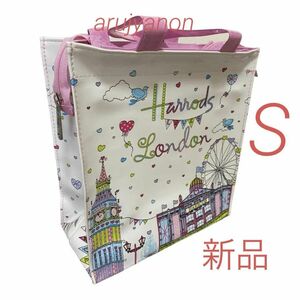 Harrods ハロッズ　トートバッグ　建物柄　Sサイズ 新品