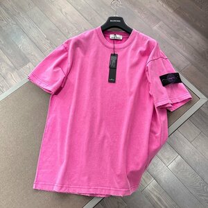 　STONE ISLAND　ストンアイランド　メンズ　Tシャツ　ロゴ有り　シンプル　丸首　コットン　M-XXL　サイズ選択可能 xx5563