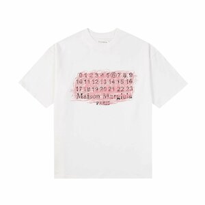 Maison Margiela マルタンマルジェラ　Tシャツ　半袖　文字ロゴ　イラスト　男女兼用　S-XL　サイズ選択可能　MM6 xx5462