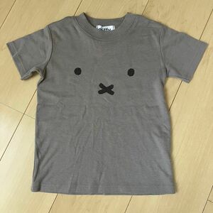 ミッフィー Tシャツ 100cm 半袖Tシャツ グレー 子供服 男女兼用