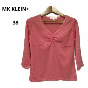 美品 MK KLEIN+ エムケークランプリュス ピンク 38 伸縮 おしゃれ