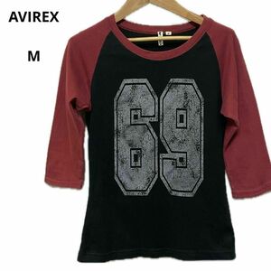  beautiful goods AVIREX Avirex T-shirt M stylish made in Japan 