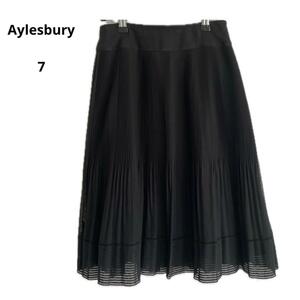 美品 Aylesbury アリスバーリー ひざ丈スカート７ 日本製 薄手