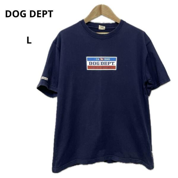 DOG DEPT ドッグデプト Tシャツ 半袖 ネイビー L おしゃれ