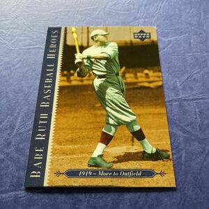 Babe Ruth★1995 Upper Deck “BABE RUTH BASEBALL HEROES” #74★MLB HOF 2刀流★NEW YORK YANKEES★ベースボールカード★ビンテージ