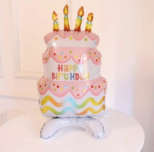 バルーンビック　バースデー　ケーキ　風船　記念日　写真　誕生日 パーティー ギフト　プレゼント　大きい　