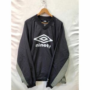 【UMBRO】9090 × umbro Nylon Pullover アンブロ XLサイズ GRY NN1630 9090コラボ ts202405