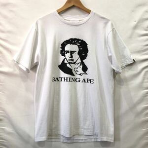 【A BATHING APE】アベイシングエイプ 半袖 ベートーヴェンTシャツ WHT L 001TEI701020M ts202405