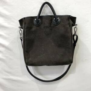 [slow&co] SLOW スロウ tannin 2way tote bag 49sバッグ カーキ 2WAY 斜め掛け トートバッグ used加工ts202405