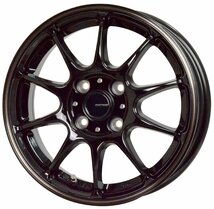 ホイールのみ 1本 12インチ G.SPEED P-07 4.0×12 +43 4H100 BK＆ブロンズクリア アトレー N VAN ハイゼット 軽量 車検対応_画像3