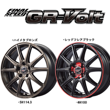 アルミホイール 4本 17インチ GRボルト ハイメタブロンズ 17×7.0J +48 5H114.3P_画像2