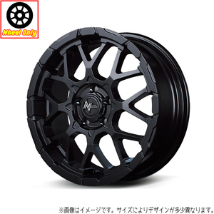 アルミホイール 4本 18インチ M28 バレット-S セミグロスBK 18×7.0J +42 5H114.3P CX-5 CX-8 CX-3