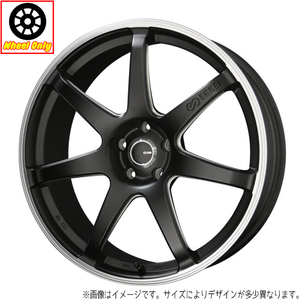 アルミホイール 1本 ENKEI TUNING SC38 1770+48 5-114.3 マットブラック/リムエンドポリッシュ 17インチ