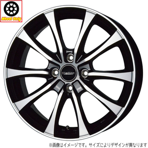 新品 ホイールのみ 4本 16インチ Laffite LE-07 ブラックポリッシュ(BK/P) 16x6.0J +45 4H100P