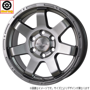 新品 ホイールのみ 4本 18インチ MAD CROSS MC-76 ダークシルバー(DS) 18x8.0J +52 6H139.7P