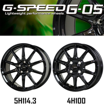 ホイールのみ 1本 15インチ G.SPEED G-05 4.5×15 +45 4H100 メタリックブラック ワゴンR アルト ミライース タント プレオ N BOX_画像2