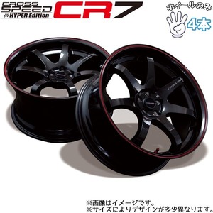 CROSS SPEED HYPER EDITION CR7 18インチ 18x9.5J 5/114.3 +22 GGM/R グロスガンメタ＆レッドライン