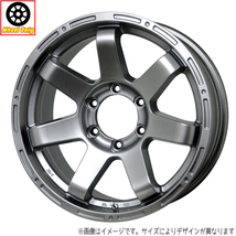 アルミホイール 1本 18インチ MAD CROSS MC-76 ダークシルバー DS 18x8.0J +25 6H139.7P_画像1