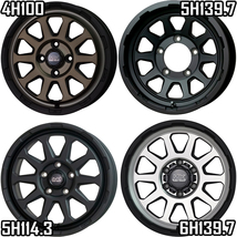 アルミホイール 4本 18インチ MAD CROSS RANGER マットブラック MTブラック 18x8.0J +20 6H139.7P_画像2