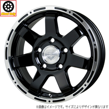 アルミホイール 4本 18インチ MAD CROSS MC-76 ブラック&リムポリッシュ ブラック/リムP 18x8.0J +48 5H150P_画像1