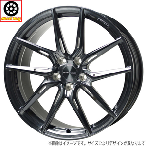 新品 ホイールのみ 1本 19インチ TRAFFICSTAR FORGED TSF-02 ブラッシュド＆ブラッククリア(BRSC) 19x8.0J +42 5H114.3P