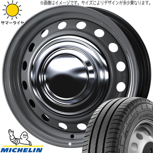 215/70R15 ハイエース MICHELIN アジリス3 ネオキャロ 15インチ 6.0J +33 6H139.7P サマータイヤ ホイールセット 4本