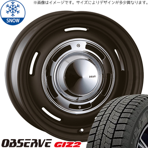 195/60R15 クロスビー カスタムサイズ 15インチ TOYO GIZ2 CRIMSON DEAN CrossCountry スタッドレスタイヤ ホイールセット 4本