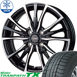 165/65R14 ブーン タンク ルーミー TOYO TRANPATH TX CH110 14インチ 5.5J +43 4H100P スタッドレスタイヤ ホイールセット 4本