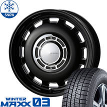 165/65R14 タンク ルーミー トール 14インチ DUNLOP WM03 クロスブラッド ディーゼル スタッドレスタイヤ ホイールセット 4本_画像1