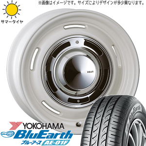 185/55R16 シエンタ ラクティス Y/H BluEarth AE01F クロスカントリー 16インチ 6.5J +43 5H100P サマータイヤ ホイールセット 4本