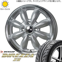 165/55R14 ムーブ ミラ ラパン D/L ディレッツァ Z3 ララパーム CUP2 14インチ 4.5J +45 4H100P サマータイヤ ホイールセット 4本_画像1