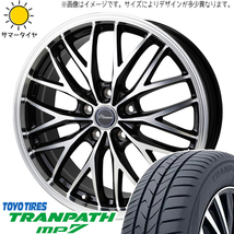 195/65R15 プリウス インプレッサ TOYO MP7 クロノス CH-113 15インチ 6.0J +43 5H100P サマータイヤ ホイールセット 4本_画像1