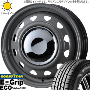 165/70R14 ソリオ デリカD:2 GY EG01 ネオキャロ 14インチ 4.5J +45 4H100P サマータイヤ ホイールセット 4本