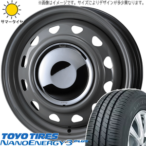 165/55R14 ムーブ ミラ ラパン TOYO ナノエナジー3 ネオキャロ 14インチ 4.5J +45 4H100P サマータイヤ ホイールセット 4本