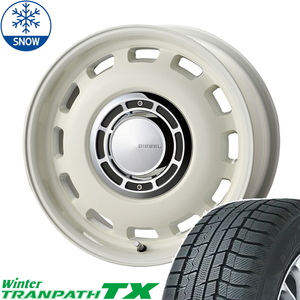 165/65R14 タンク ルーミー トール 14インチ TOYO TRANPATH TX ディーゼル スタッドレスタイヤ ホイールセット 4本