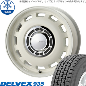 145/80R12 ハイゼットピクシス 12インチ TOYO DELVEX 935 ディーゼル スタッドレスタイヤ ホイールセット 4本