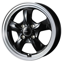 145/80R12 ハイゼットピクシス DUNLOP WM SV01 グラフト 5S 12インチ 4.0J +42 4H100P スタッドレスタイヤ ホイールセット 4本_画像2