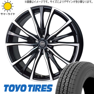 145R12 6PR NV100 キャリー TOYO V02E クロノス CH110 12インチ 3.5J +43 4H100P サマータイヤ ホイールセット 4本