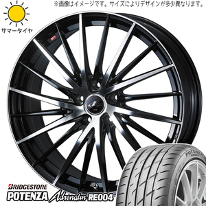 165/45R16 タント NBOX コンテ BS アドレナリン RE004 レオニス FR 16インチ 5.0J +45 4H100P サマータイヤ ホイールセット 4本