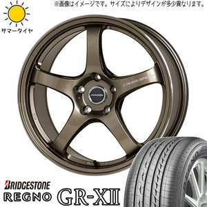 185/55R15 サクシード bB スイフト BS REGNO GRX2 CROSSSPEED CR5 15インチ 5.5J +43 4H100P サマータイヤ ホイールセット 4本