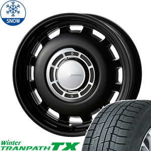 165/65R14 デリカミニ ハスラー 14インチ TOYO TRANPATH TX ディーゼル スタッドレスタイヤ ホイールセット 4本