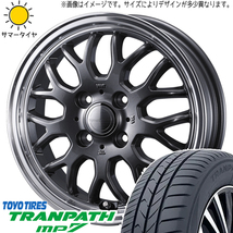 195/65R15 日産 オーラ TOYO MP7 グラフト 9M 15インチ 5.5J +42 4H100P サマータイヤ ホイールセット 4本_画像1