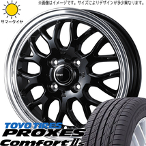 195/65R15 日産 オーラ TOYO プロクセス c2s グラフト 9M 15インチ 5.5J +42 4H100P サマータイヤ ホイールセット 4本_画像1