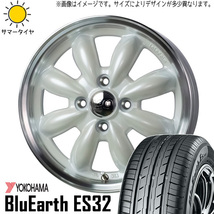 155/65R14 タント NBOX サクラ Y/H Es ES32 ララパーム カップ2 14インチ 4.5J +45 4H100P サマータイヤ ホイールセット 4本_画像1