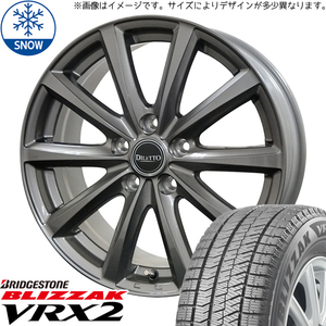 185/65R15 ホンダ フリード GB5~8 BS VRX2 ディレット M10 15インチ 6.0J +53 5H114.3P スタッドレスタイヤ ホイールセット 4本