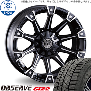 205/60R16 プリウスα 16インチ TOYO GIZ2 CRIMSON MG MONSTER スタッドレスタイヤ ホイールセット 4本