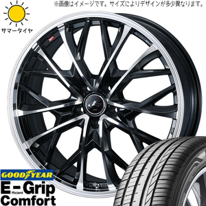 185/55R16 ヤリス スイフト バレーノ GY コンフォート レオニス MV 16インチ 6.0J +42 4H100P サマータイヤ ホイールセット 4本