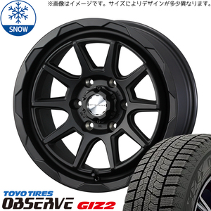 215/60R16 クラウン CX-3 デリカ 16インチ TOYO GIZ2 WEDS MUD VANCE06 スタッドレスタイヤ ホイールセット 4本